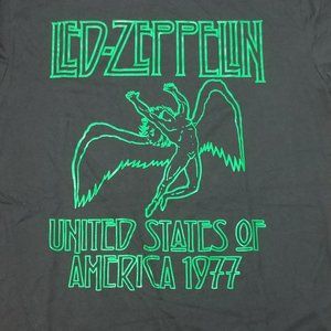 LED ZEPPELIN 1970's Retro band tee t-shirt L NEW